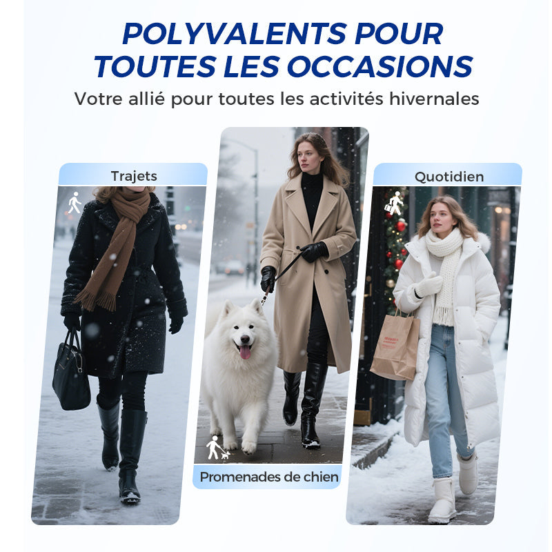 Crampons universels à 5 dents pour chaussures et bottes
