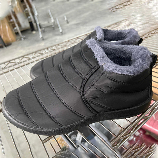 🥾ユニセックス 防水 ローカット 暖かいスノーブーツ