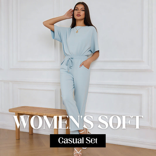 🌸Nou sosit 50% reducere💖 Set de bluză și pantaloni casual pentru femei