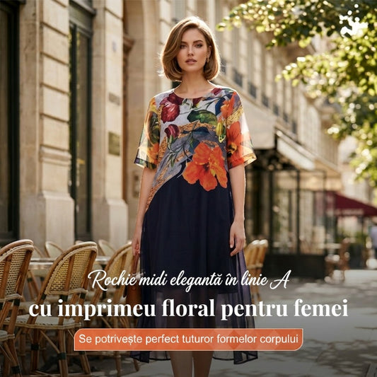 👗Femeii Elegant florale Plus Dimensiune rochii