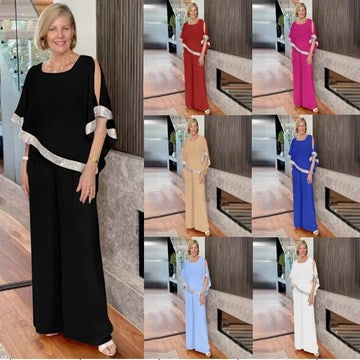 ✨Set elegant pentru femei, două piese👕👖👇
