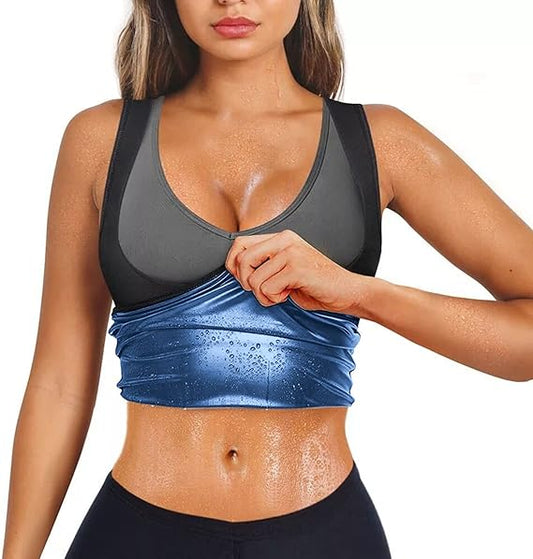 ⏰️Cumpără unul și primești unul gratis🔥Finlin Sauna Fat Burning Belly Undershirt Fitness Sweat Suit Running Sportswear Sweat Undershirt Corset Women