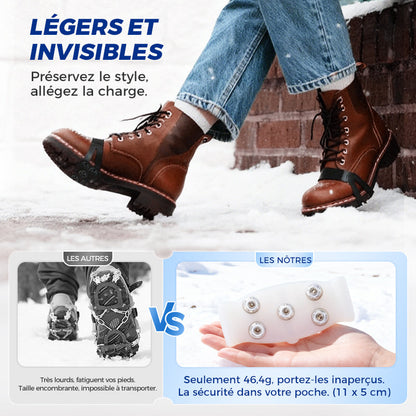 Crampons universels à 5 dents pour chaussures et bottes
