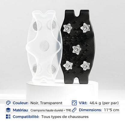 Crampons universels à 5 dents pour chaussures et bottes