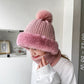 Căciulă tricotată călduroasă cu mască