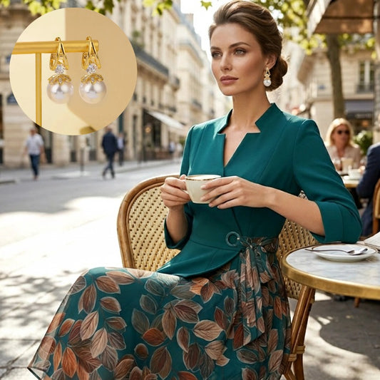 Rochie elegantă din material sintetic, în două piese, cu imprimeu de frunze✨ Eleganță naturală, oricând, oriunde ✨