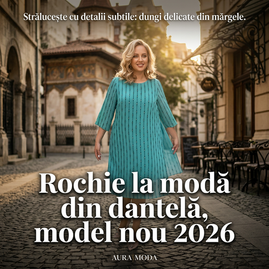 ✨ Rochie elegantă din dantelă femei de vară, croială vaporoasă confortabilă pentru ocazii speciale
