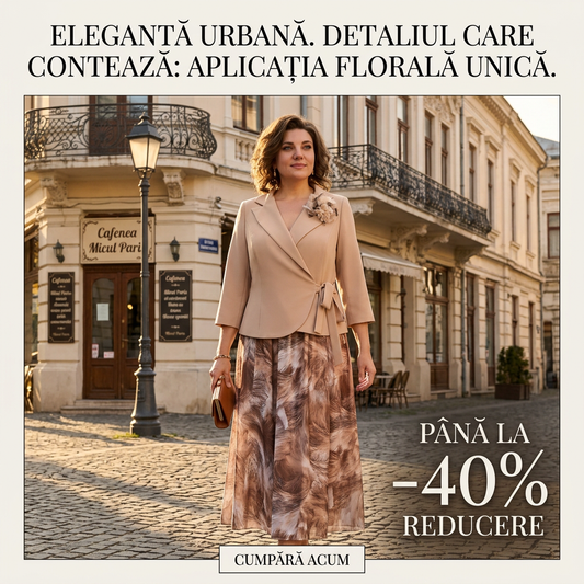 🔥50% REDUCERE💥Set elegant și la modă format din sacou și rochie