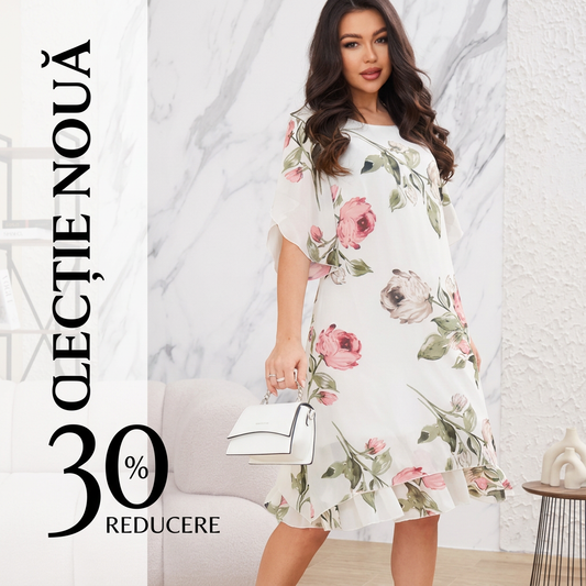 🌹2026 Primăvară/vară Rochie din șifon imprimat👗❤️