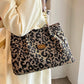 🔥Capacitate mare Tote sac cu imprimare leopard