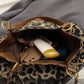 🔥Capacitate mare Tote sac cu imprimare leopard