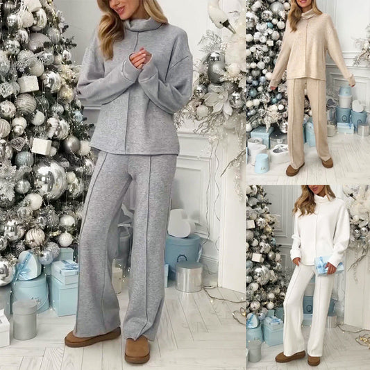 🔥Ofertă limitată - Set casual din două piese pentru femei, din tricot larg