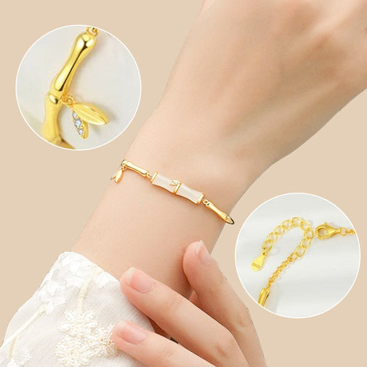 ✨Купи 1, вземи 1 безплатно✨Дамска бамбукова гривна с верига 🎁