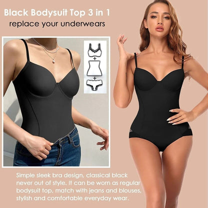 🔥Body modelator cu sutien | Talie ajustabilă, cu drapaj, pentru efect de slăbire✨