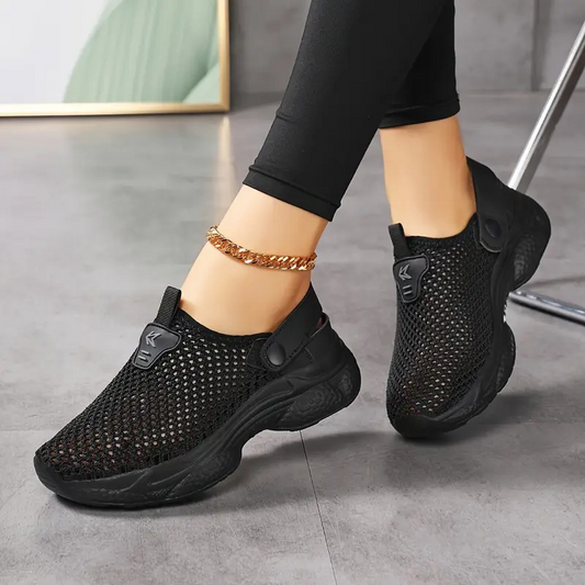 🔥Лятна продажба, 40% разстояние👟Дишащи мрежести ежедневни маратонки на жените💃