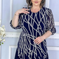 🔥【S-4XL】👗Елегантна рокля с маншети с перлен принт💃