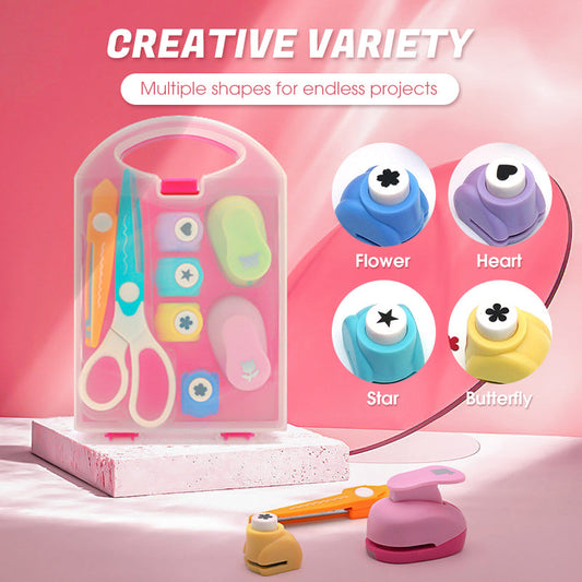 🔥クリエイティブDIY 多形状クラフトパンチセット