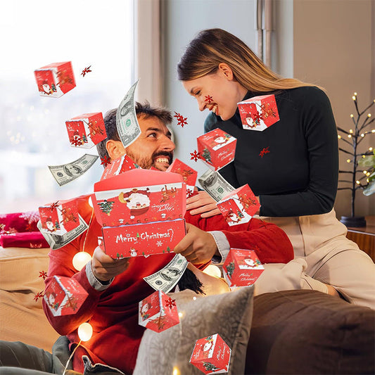 🎄爆発するポップアップサプライズお金のギフトボックス