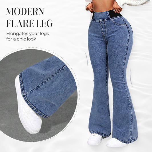 📢📢50% REDUCERE!!⏰Blugi din denim elastic cu talie înaltă pentru femei