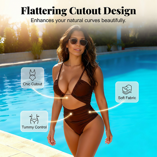 💥Ofertă specială: 50% reducere🎁Costume de baie pentru femei, cu talie înaltă și efect de modelare a siluetei