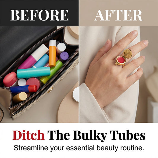 ⏳REDUCERI 50%⚡Produsul vedetă al anului 2026⏰Inel cu balsam de buze pentru deget💄💍