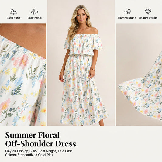 🎁Nou venit 50% REDUCERE💥Rochie Maxi Bohemian de Vară cu Fantă pentru Plajă