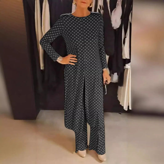 💝 Set de pantaloni și top cu buline din 2 piese