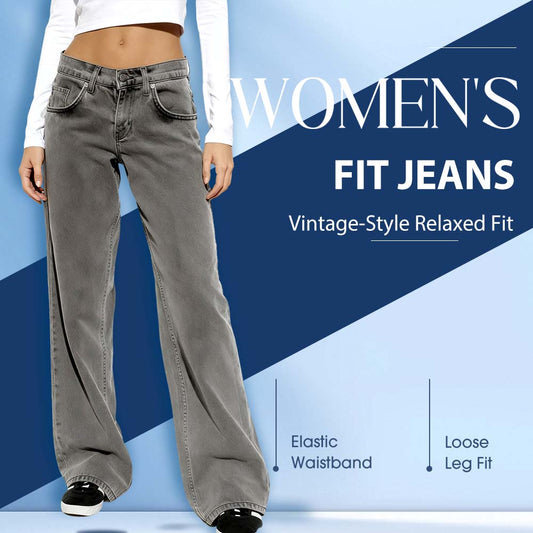 👖Blugi pentru femei, croială lejeră, în stil vintage🤩
