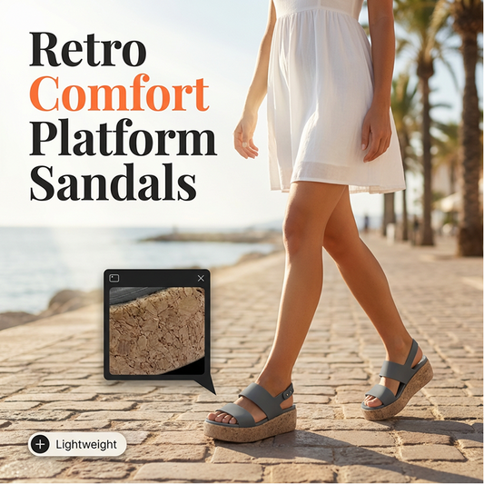 👡 Reducere de 40% pentru o perioadă limitată! ☁️ Sandale cu talpă groasă pentru femei, ușoare, casual și confortabile — talpă amortizantă și antiderapantă 🌊🏖️