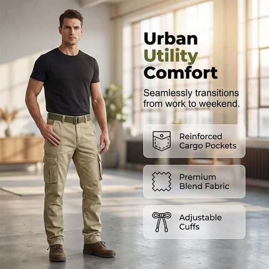 👖 50% REDUCERE ACUM! 🔧 Pantaloni Tactici Clasici pentru Bărbați – Cu Multiple Buzunare, Rezistenți și cu Manșete Reglabile – Perfecți pentru Îmbrăcăminte de Exterior și Zilnică ✨
