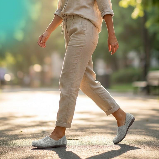 Femei Respirante Țesute Slip-On Apartamente