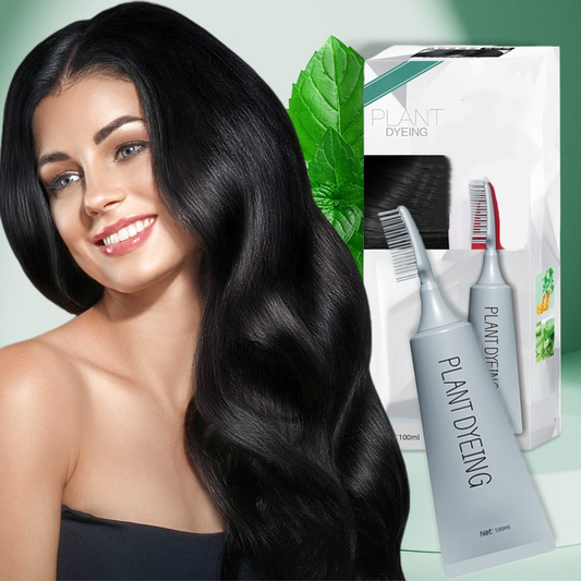 🎉Oferte speciale de sărbători😍Vopsea de păr pe bază de plante, sub formă de pieptene