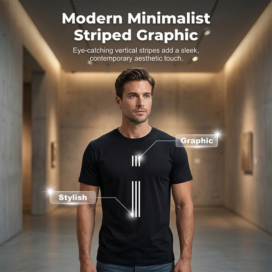 Tricou pentru bărbați cu imprimeu grafic, guler rotund