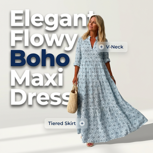 🌺👗 Rochie de vară cu imprimeu și decolteu în V pentru femei