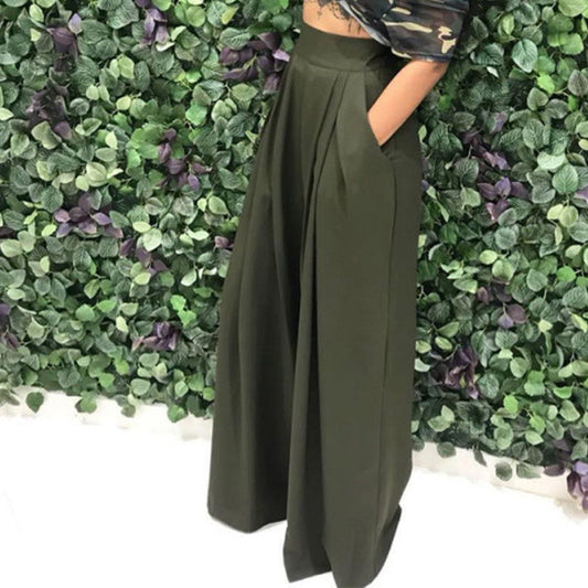💥🔥Pantaloni eleganți pentru femei, cu talie înaltă