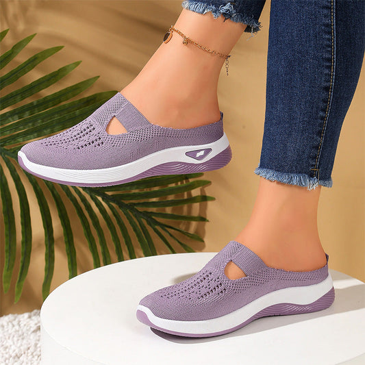 👟 REDUCERE 40% ACUM! 🌬️ Pantofi casual pentru femei, din plasă respirabilă, tip slip-on – talpă ușoară și căptușită, ușor de încălțat și descălțat – perfecți pentru călătorii, plimbări sau comisioane zilnice – confort aerisit toată ziua 🏖️