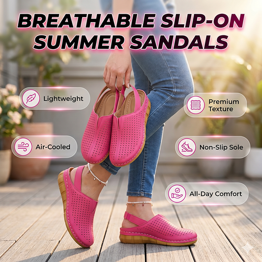 ⏳ Reducere de 45% pentru o perioadă limitată ⏰ Sandale cu decupaje pentru femei 🏖️ Ușor de încălțat și de scos, potrivite pentru orice ocazie, confortabile și respirabile 👡