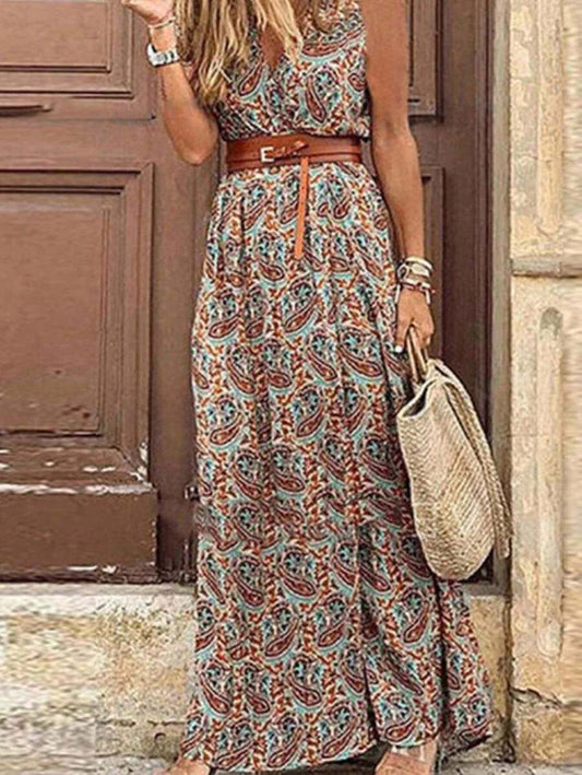 Rochie fără mâneci LUNE Holiday Leisure, cu imprimeu paisley