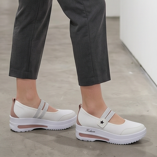 👟 Adidași tip platformă cu plasă respirabilă pentru femei – ușori, comozi și cu un boost natural de înălțime – perfecți pentru zile lungi