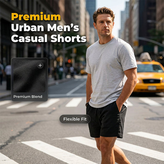 💪✨Șorturi casual de vară pentru bărbați, cu talie elastică și șnur👖