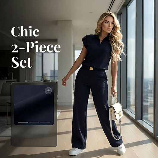 👚 30% REDUCERE ACUM! 🔥 Set de 2 piese: Bluză și Pantaloni Casual pentru Femei – Purtare de zi cu zi, birou și călătorii – Material moale, respirabil și croială lejeră – perfect pentru vară sau lucrul de acasă 🌸💨