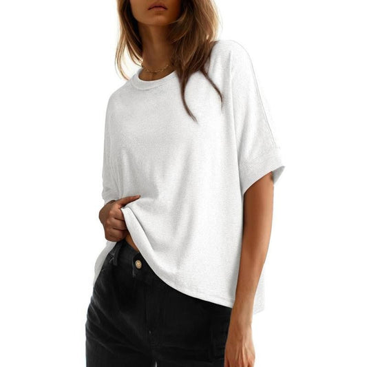 🔥Reducere 30% în 2026✨🔥Tricou de bază lejer, oversized pentru femei 2026, țesătură moale și confortabilă, croială flatantă