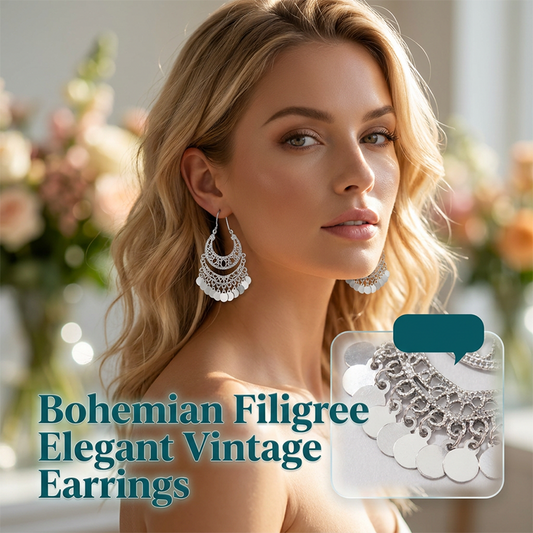 💎Cercei Eleganți Vintage în Formă de U – Bijuterie Ușoară și Rafinată ✨