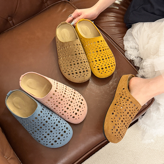 👟 Papuci cu Perforații Respirabili, Talpă Moale, Toc 1-3cm, Ușori și Antiderapanți, 5 Culori ✨