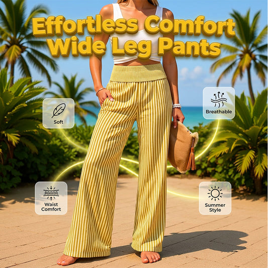 🌸✨ Pantaloni Damă cu Talie Elastică și Model Carouri cu Dungi — Confort și Stil în Fiecare Zi 👗