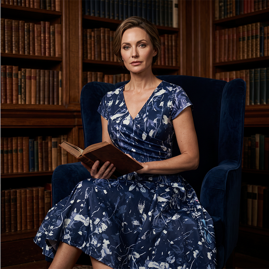 👗✨ Rochie Elegantă cu Imprimeu Floral pentru Femei — Stil Feminin, Confort și Buzunare Practice 🌸