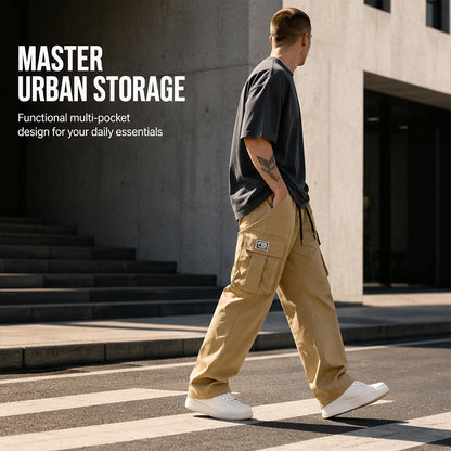 👖‑50 % ! 🏕️ Pratique et robuste | Pantalon cargo homme coupe ample multi-poches ✨