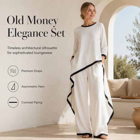 🛍️Noutăți și Ofertă Specială👗Set de Tunică Casual pentru Femei și Pantaloni cu Picior Larg