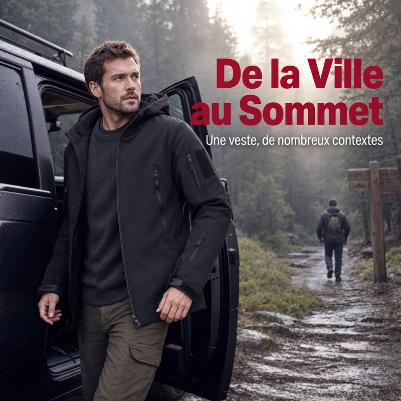 🥳💞+65 000 vendues🌧️🧥Veste Outdoor Homme Coupe-Vent & Déperlante❄️🎁