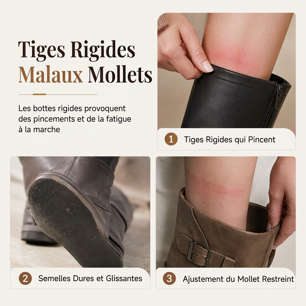 ⏳Liquidation totale⏳Bottes mi-mollet décontractées à lacets pour femmes